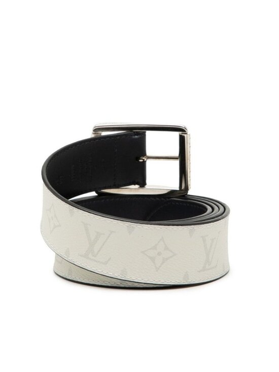 Louis Vuitton Monogram Ceinture Reverso 120 48 White Navy Leather 1- Belt main image 7